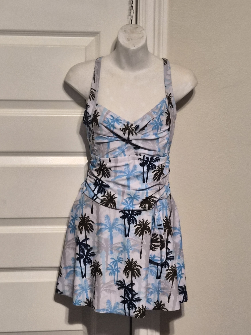 Women's Tropical Palm Tree Swim Dress